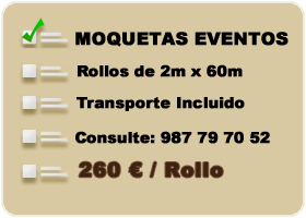 Moquetas feriales para eventos